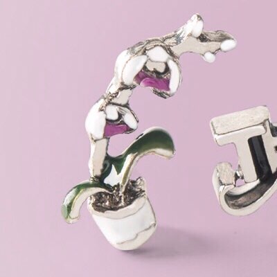 CH0109 Retired Orchid Flower Charm