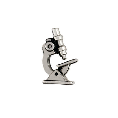 CH1530 Retired Silver Microscope Charm