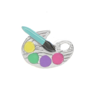 CH1685 Painter's Pallet and Brush Charm
