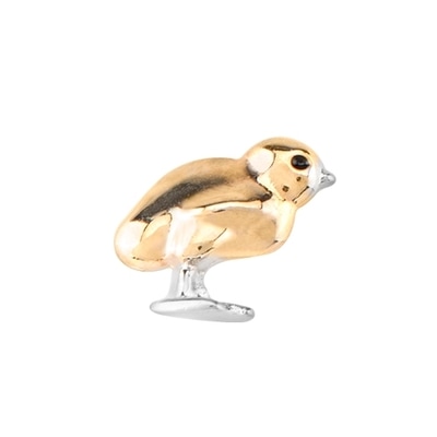 CH1971 Gold Retired Easter Chick Charm