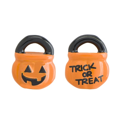CH1995 Retired Two-Sided Pumpkin Treat Pail Charm