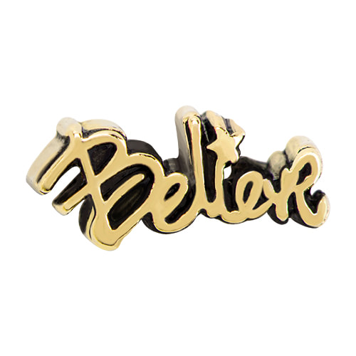 CH3114 Retired Gold "Believe" Charm