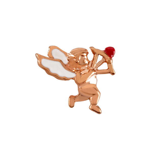 CH3293 Retired Rose Gold Cupid Charm