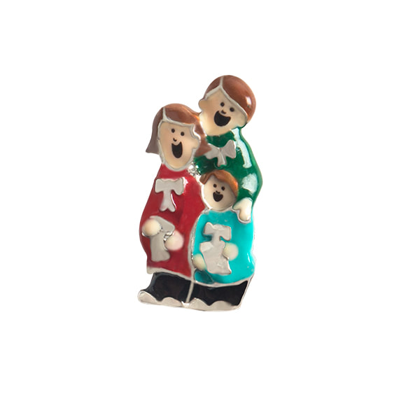 CH3351 Retired Christmas Village Carolers Charm. 3rd in a Series from the Holiday 2019 Collection