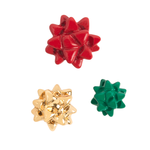 CH3439 Holiday Bow Charms - Set of 3 - 2020