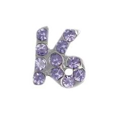 CH4011 Retired Sweet 16 Birthday Charm with Tanzanite Crystals