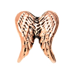 CH5024 Retired Rose Gold Double Angel Wings Charm