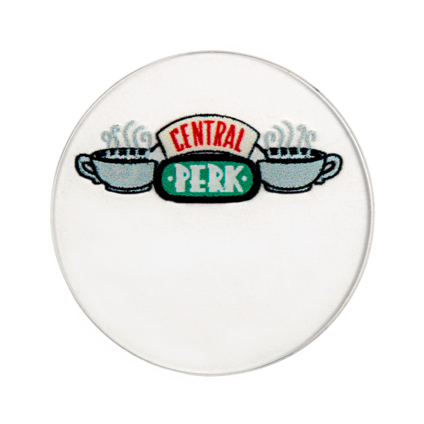 PC2015 Large Clear "Friends" "Central Perk" Plate 