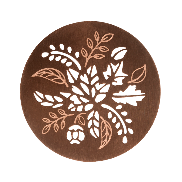 PR9317 -  Large Two Sided Silver & Rose Gold Leaves Cut-Out Plate