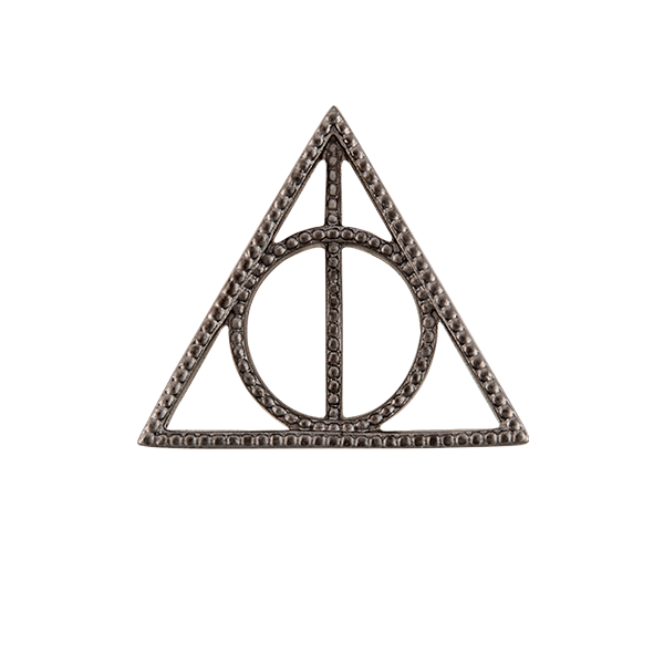 WN1031 Harry Potter Gunmetal Deathly Hallows Window Plate for Large Locket