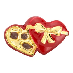 CH1908 Retired Heart Shaped Red Box of Valentine Chocolates Charm