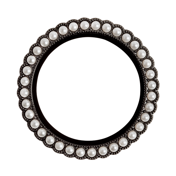 BZ4070 Large Black with Pearls Twist Face