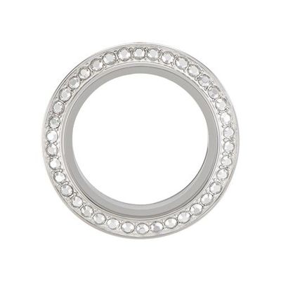BZ9031 Medium Silver Twist Face with Comet Chrome Crystals