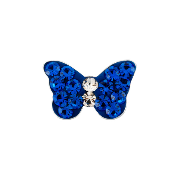 CH1089 Deep Blue Pave Butterfly Charm