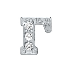 CH1203 Retired Gamma Greek Charm with Silver Pave