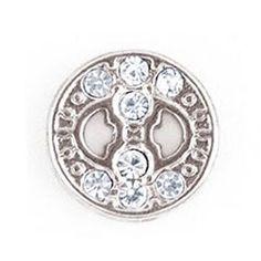 CH1207 Retired Theta Greek Sorority Charm in Silver with Crystals