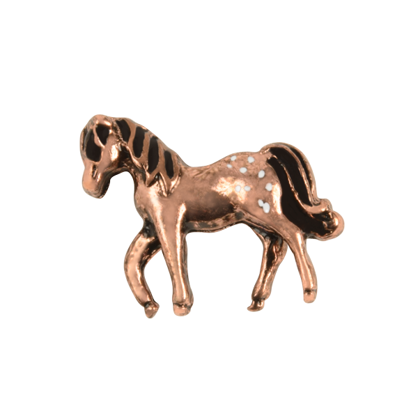 CH1237 Rose Gold Horse Charm