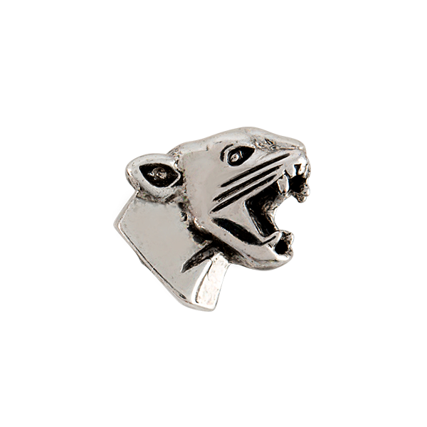 CH1370 Silver Cougar Panther or Leopard Charm