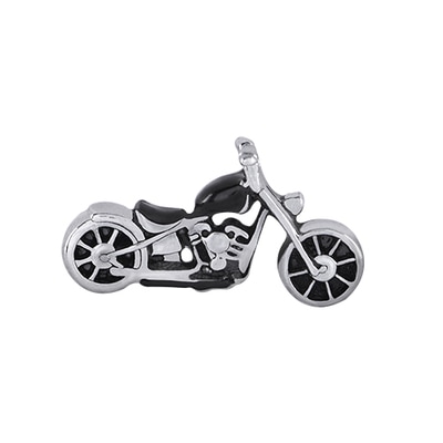CH1437 Retired Silver Motorcycle Charm