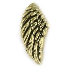 CH1516 Retired and Rare Gold Single Angel Wing Charm