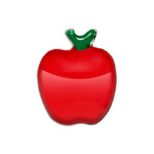 CH1612 Retired Red Apple Charm 1st Edition in Enamel