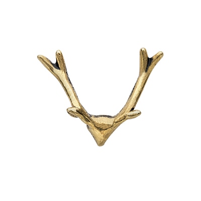 CH1647 Retired Gold Antlers Deer Rack Charm