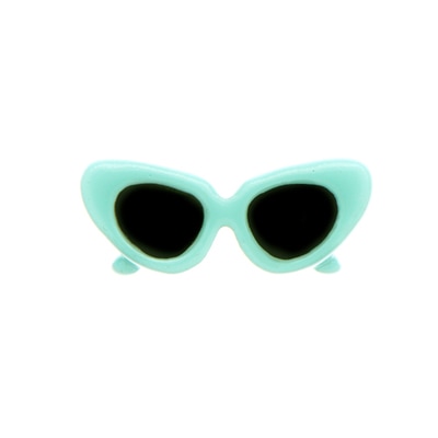 CH1681 Aqua Cat Eye Sunglasses Charm