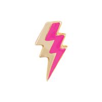 CH1913 Retired Pink and Gold Lightening Bolt Charm