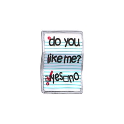 CH1941 Retired Love Note Charm "Do you like me?