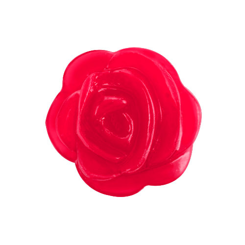CH1988 Retired Red Rose Bud Charm in Resin