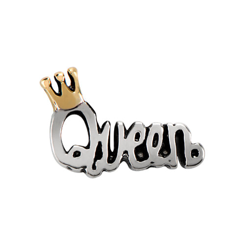 CH1987 Retired Queen Charm in Silver and Gold