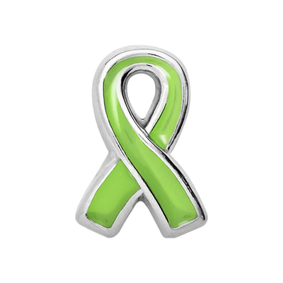 CH2011 Green Ribbon Charm, Lymphoma