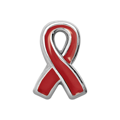 CH2019 Red Ribbon Charm HIV/AIDS awareness