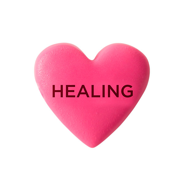 CH2030 Pink Healing Heart Charm