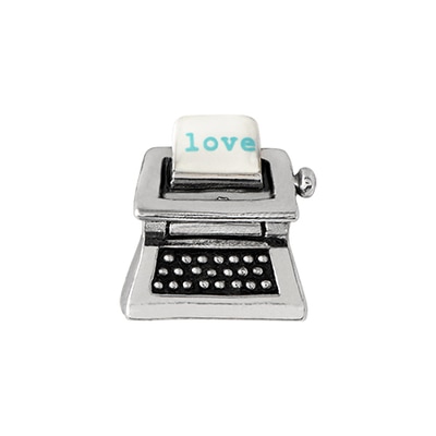 CH2509 Retired Typewriter Charm with "LOVE" on the Paper