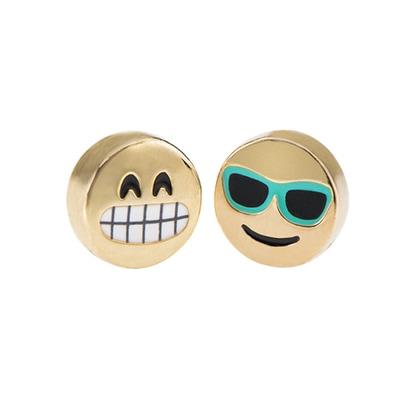 CH2603 Retired Gold Smiling with Sunglasses Emoji Charm