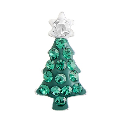 CH3110 Retired Green Pave Christmas Tree Charm