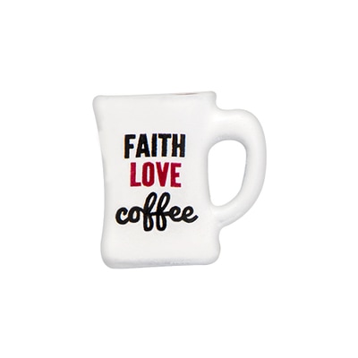 CH3127 Retired Faith Love and Coffee Cup Charm