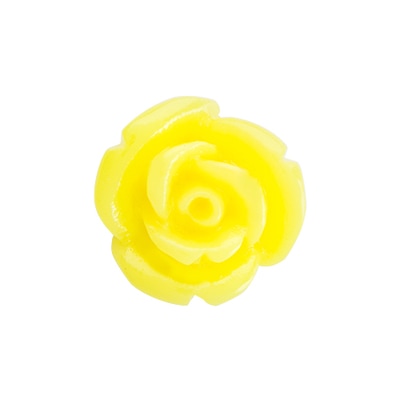 CH3141 Retired Yellow Rose Charm in Resin 1st Generation