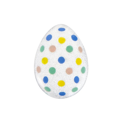 CH3143 Tiny Polka Dot Easter Egg Charm
