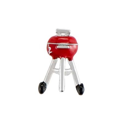 CH3164 Retired Red Weber BBQ Grill Charm