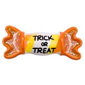 CH3178 Retired trick or treat orange wrapped candy charm
