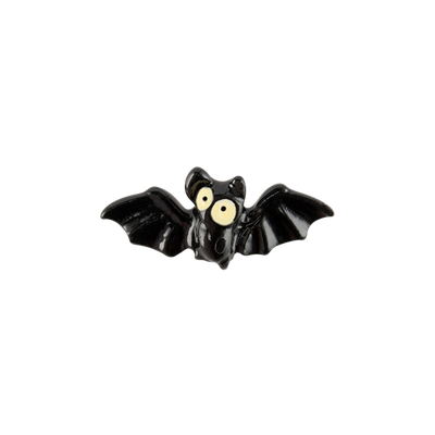 CH3265 Retired Black Bat Charm 2nd Edition. From the 2018 Halloween Collection. This Bat has his wings up.