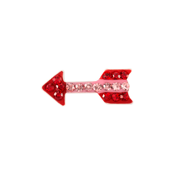 CH3290 Retired Pink and Red Crystal Arrow Charm