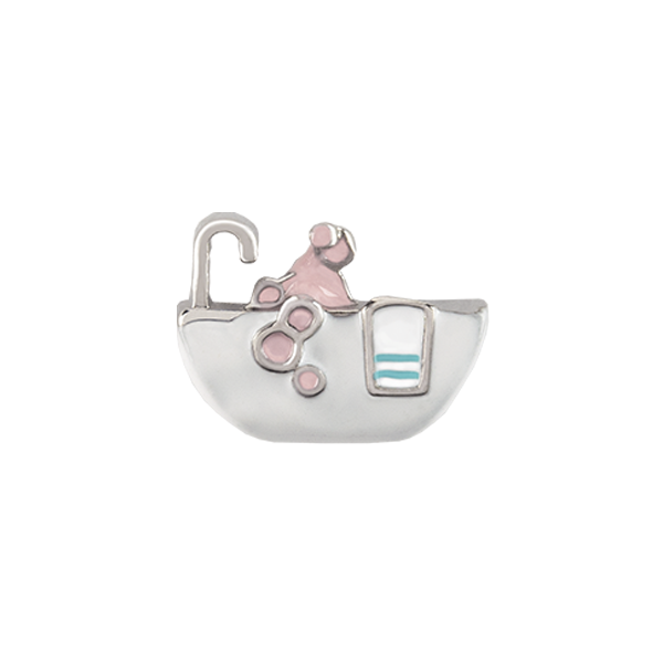 CH3316 Retired Bubble Bath Tub Charm 2nd Edition