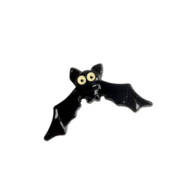 CH3327 Retired Black Bat Charm from the Halloween 2019 edition. This Bat has wings down. 3rd Edition