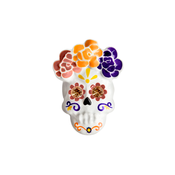 CH3333 Retired sugar skull charm from the 2019 Halloween Collection
