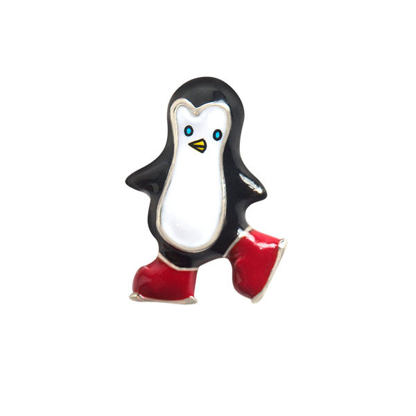 CH3350 Retired Penguin with Ice Skates Charm 3rd Edition