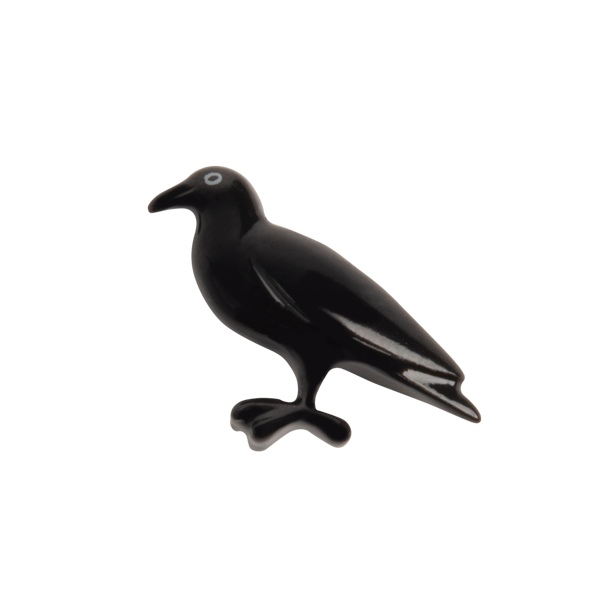 CH3430 Black Raven Crow Charm for Halloween