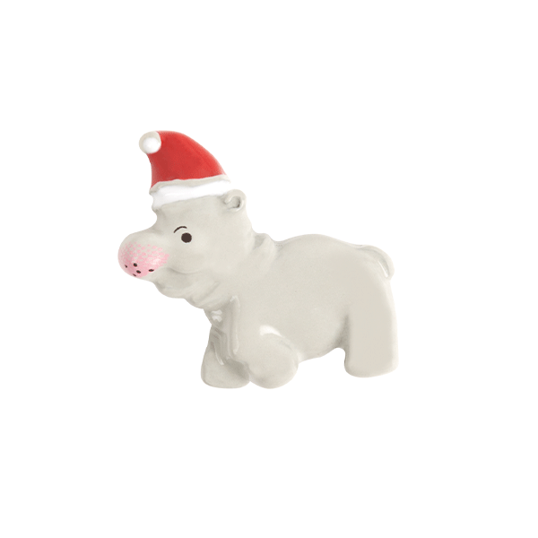 CH3441 Hippopotamus For Christmas Charm - New 2020